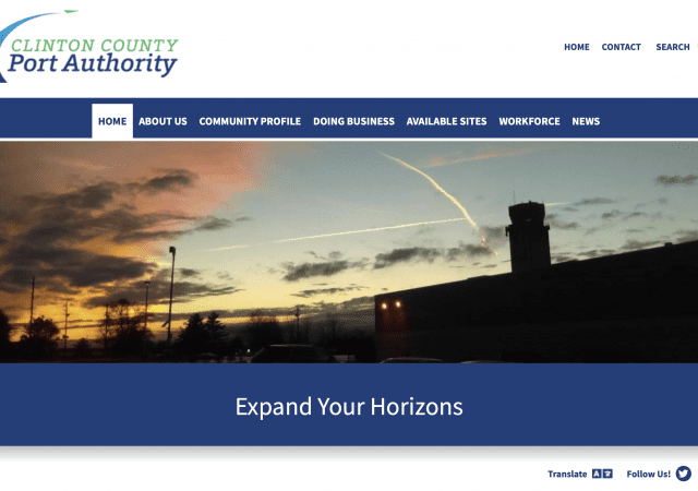 Clinton County Port Authority Launches New Website