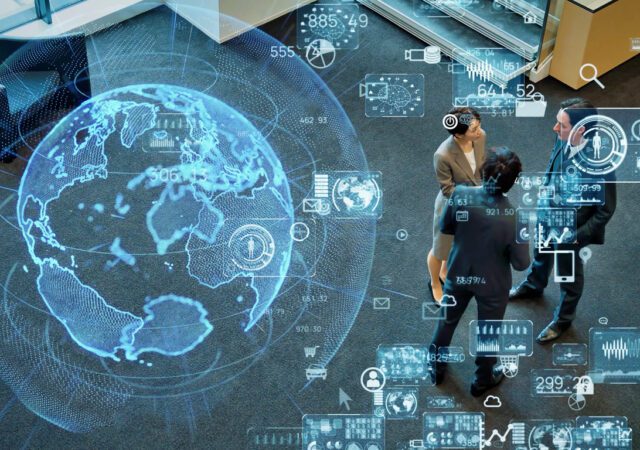 Global business network concept. Communication of business.