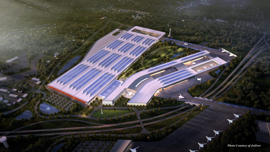 JetZero North Carolina factory Birds eye courtesy of Jetzero