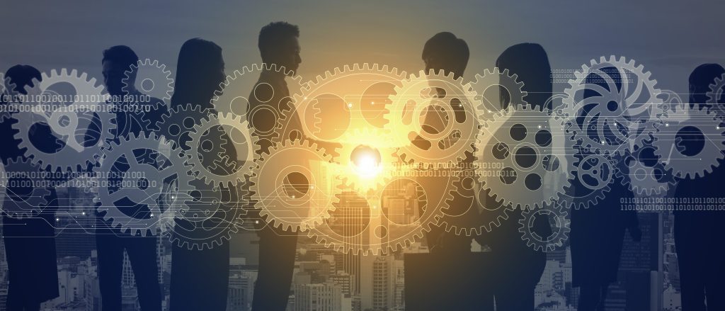 Teamwork of business concept.