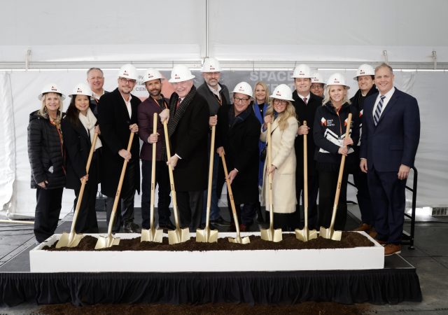 The Tulsa Regional Chamber of Commerce participates in the Groundbreaking at the Agile Rocket Engine Test Facility on 1/23/26 in Tulsa .