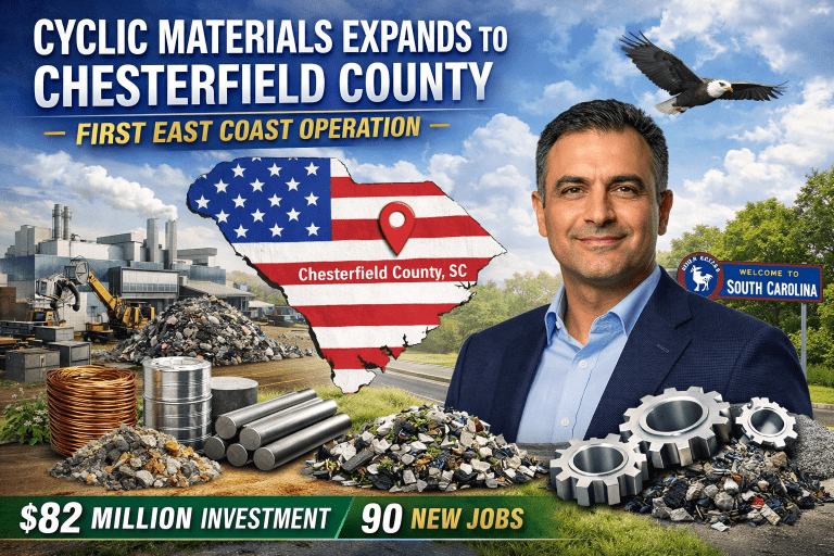 Cyclic Materials Selects Chesterfield County for First East Coast ...