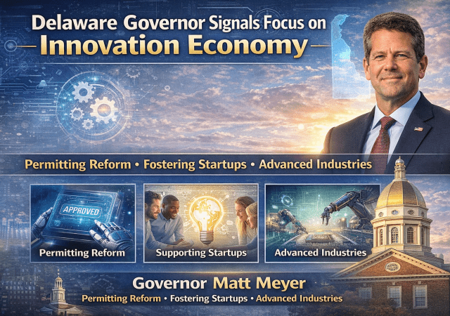 Delaware Governor Signals Strategic Shift Toward Innovation Economy and Permitting Reform
