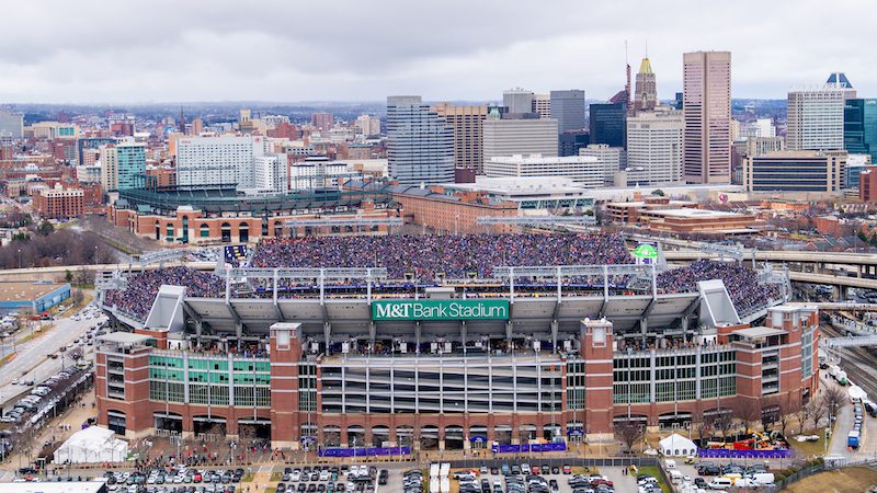 Nearly $490 million is being invested to modernize the home of the Baltimore Ravens, including new premium club spaces, upgraded retail, and a three level open air entertainment destination featuring a main stage and sports bar. Photo Credit: M&T Bank Stadium