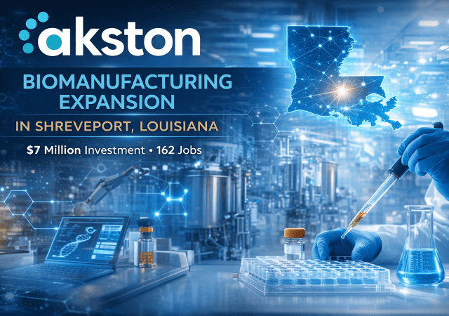 Akston expands biomanufacturing in Shreveport