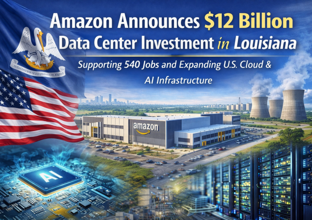 Amazon's $12B data center investment in Louisiana