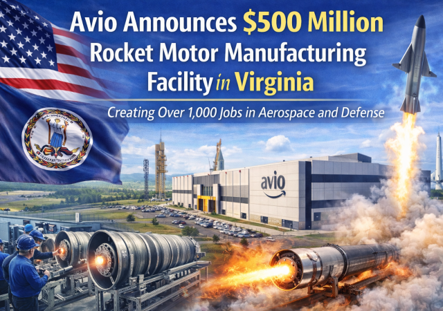 Avio's new rocket motor facility in Virginia