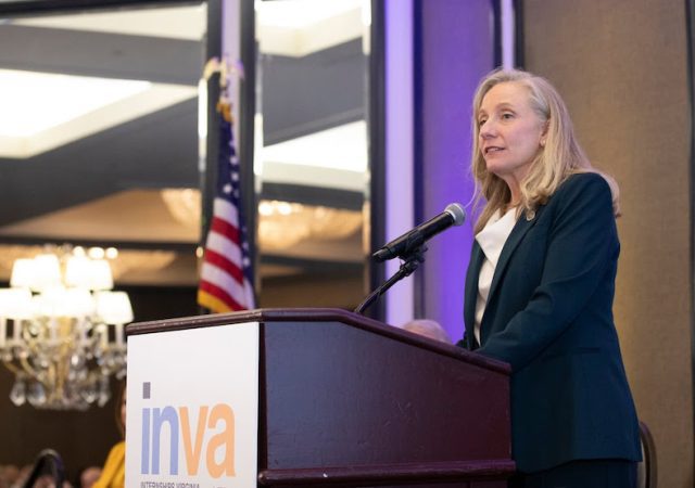 Governor Abigail Spanberger speaks at the InternshipsVA launch event in Richmond Photo Credit VEDP