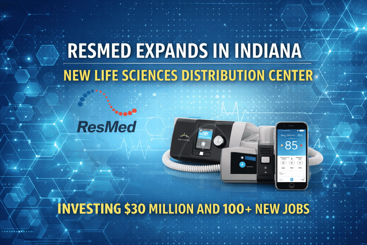 Resmed expansion announcement in Indiana