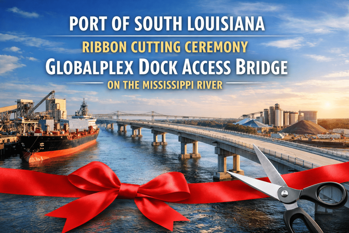 Ribbon cutting at the Globalplex Bridge