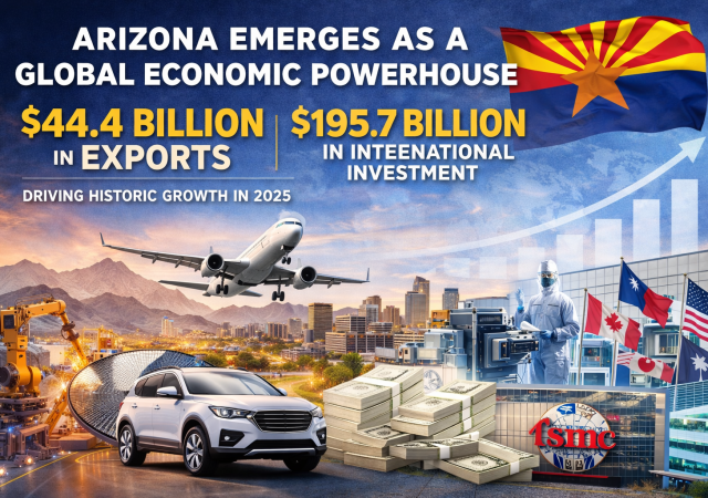Arizona Emerges as a Global Economic Powerhouse as Trade and Investment Reach Record Levels in 2025