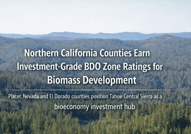 Biomass investment in Tahoe Sierra