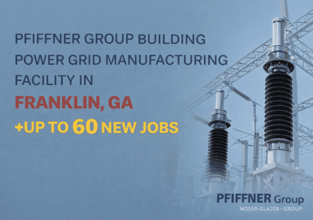 PFIFFNER Group power grid facility announcement Georgia
