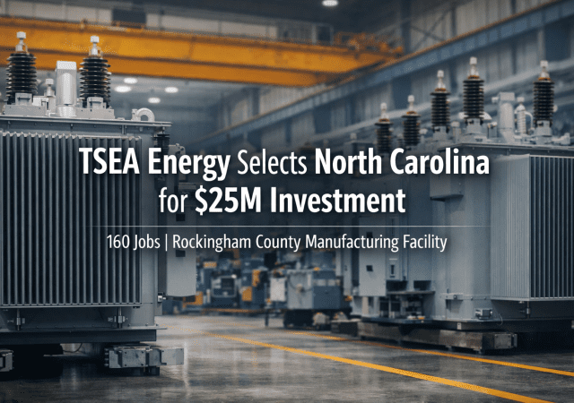 TSEA Energy Selects North Carolina for $25M U.S. Manufacturing Investment