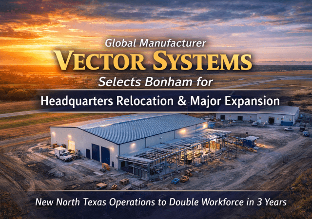 Vector Systems headquarters expansion in Bonham
