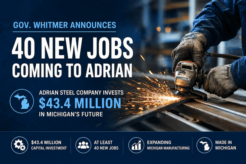 40 new jobs coming to Adrian