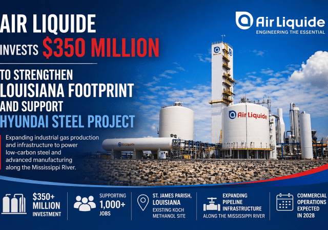 Air Liquide invests in Louisiana plant