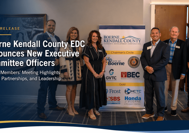 Boerne Kendall County EDC announces officers