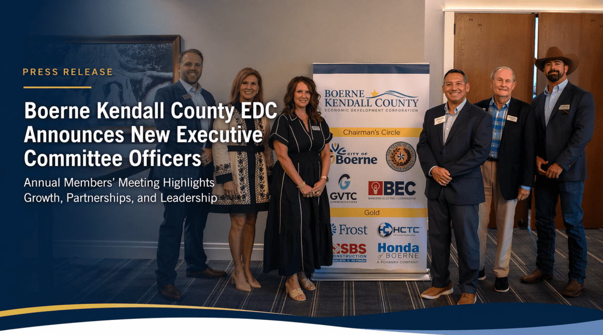 Boerne Kendall County EDC announces officers
