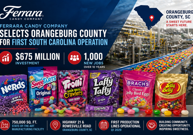 Ferrara candy expands to Orangeburg