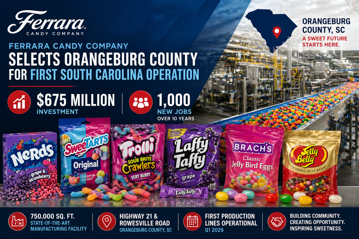 Ferrara candy expands to Orangeburg