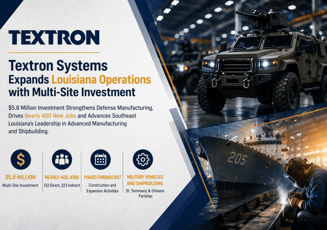 Textron expands Louisiana operations with investment