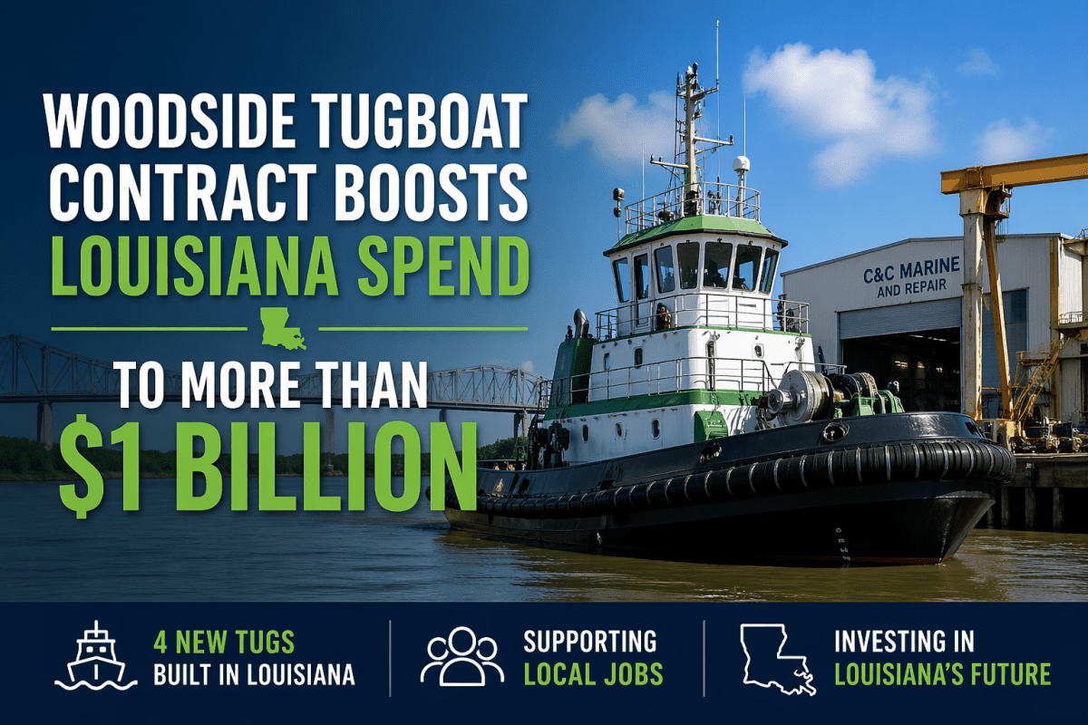 Woodside tugboat contract boosts Louisiana spend