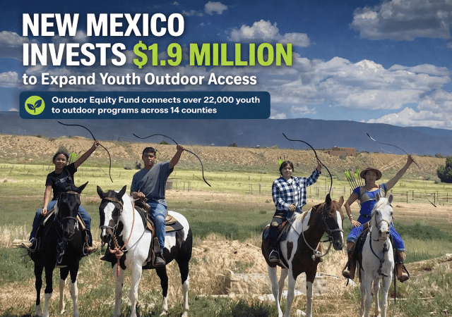 Youth archery in New Mexico outdoors