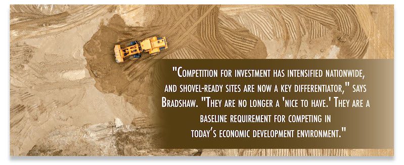 shovel ready sites quote