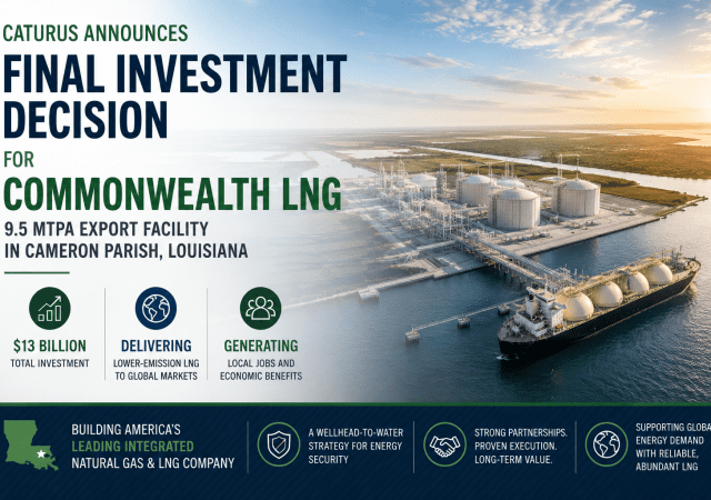 Caturus announces final investment decision