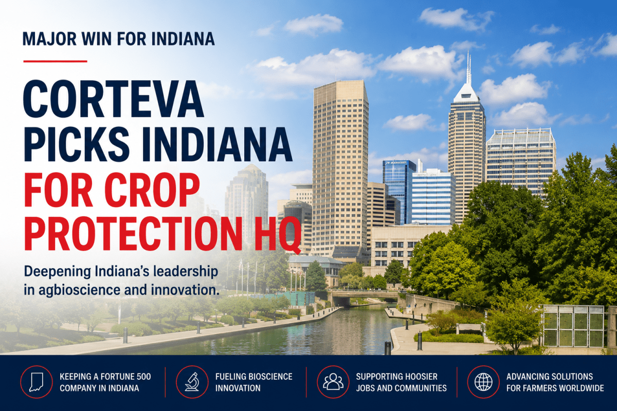 Corteva announces crop protection HQ in Indiana