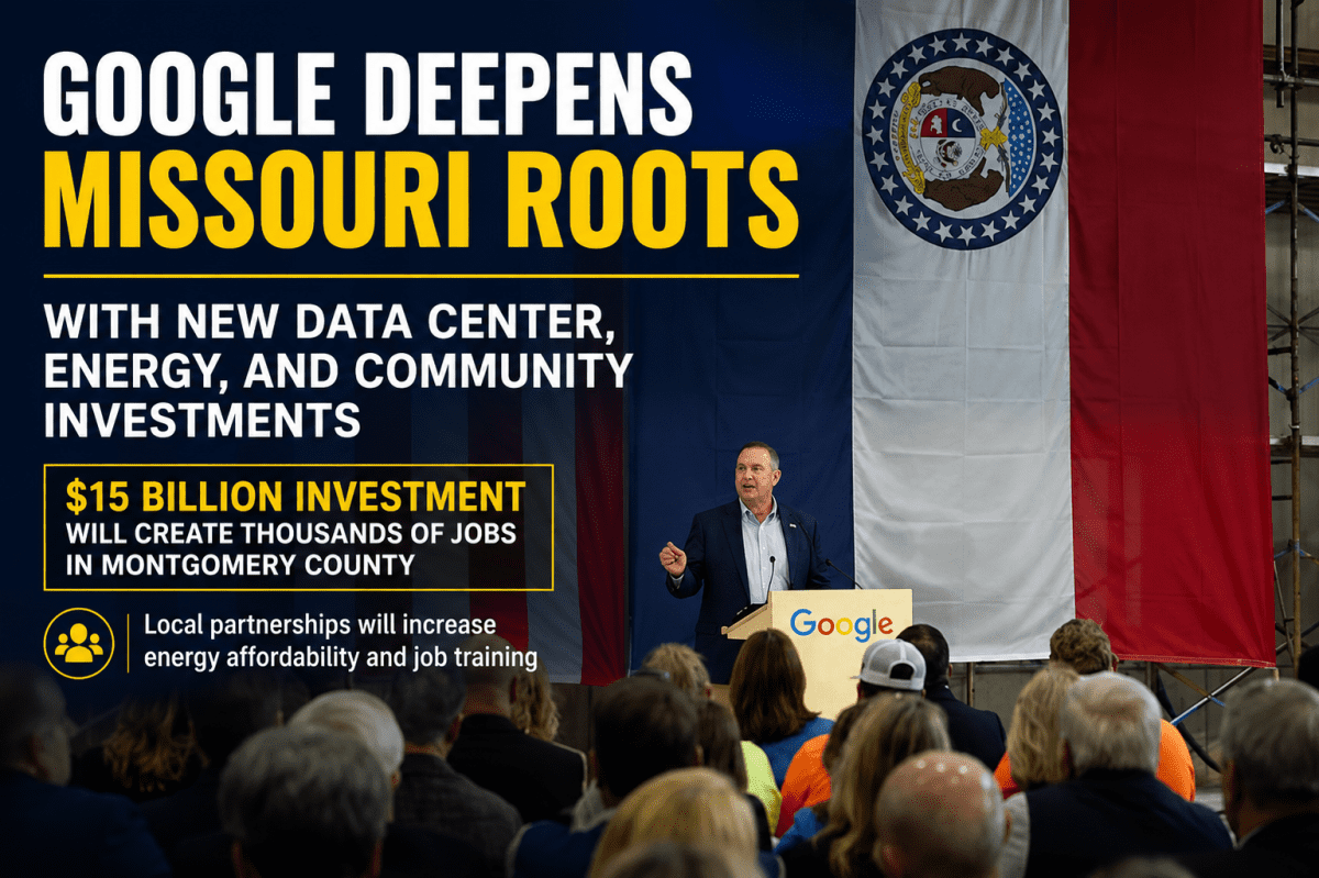 Google Announces $15 Billion Missouri Investment