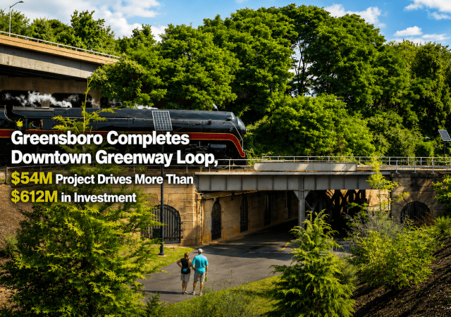 Greensboro Completes Downtown Greenway Loop, $54M Project Drives More Than $612M in Investment
