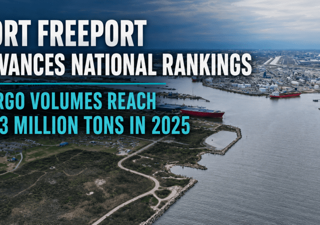 Port Freeport's rising cargo volumes