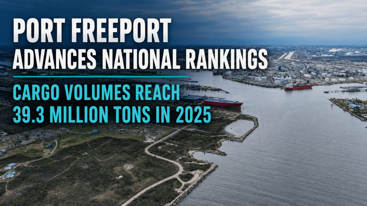 Port Freeport's rising cargo volumes