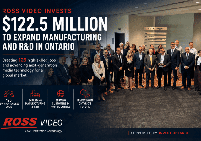 ROSS Video expands with major investment