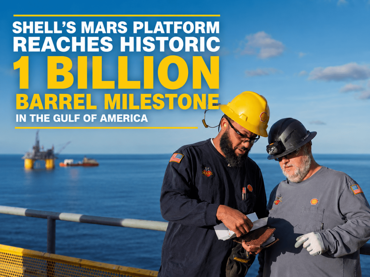 Shell’s Mars Platform Reaches Historic 1 Billion Barrel Milestone in Gulf of America