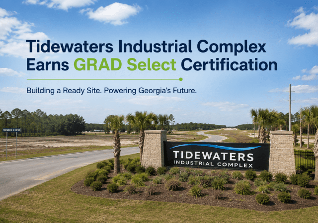Tidewaters Industrial Complex entrance banner