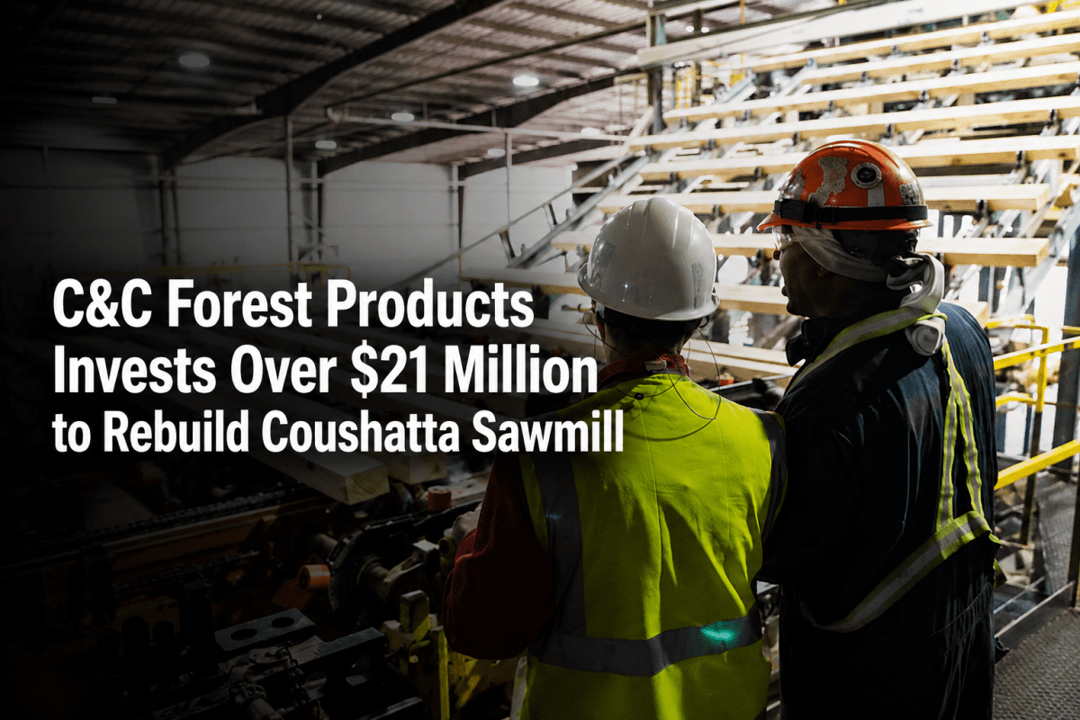 C&C Forest Products sawmill investment announcement