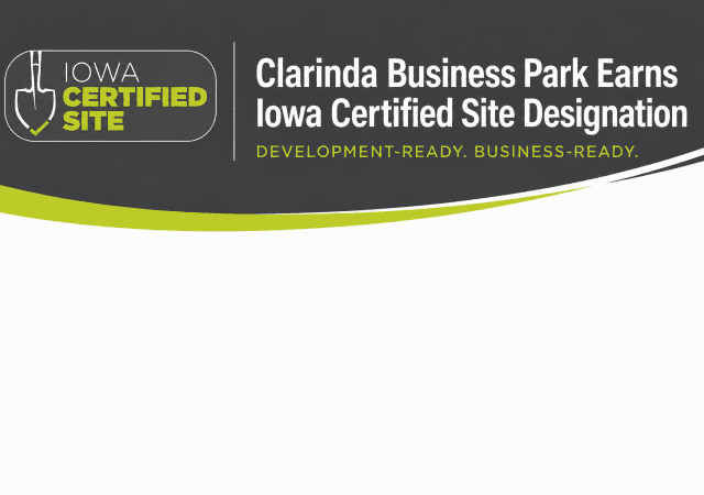 Clarinda Business Park certified site announcement