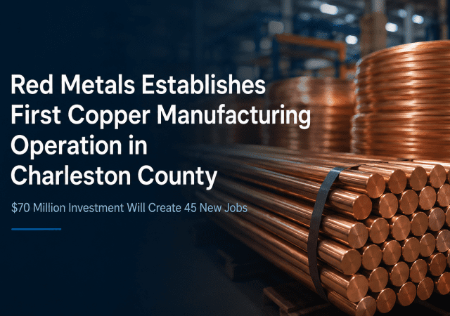Copper manufacturing announcement in Charleston