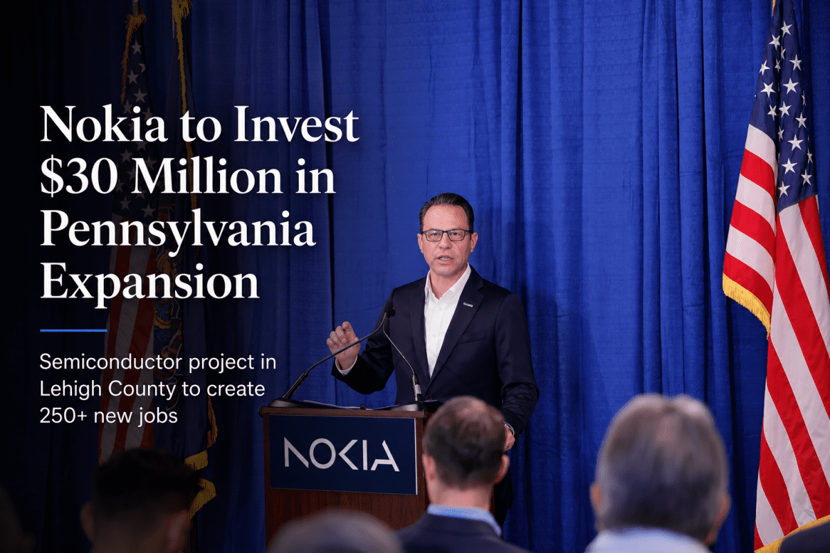 Nokia announces $30M investment in Pennsylvania