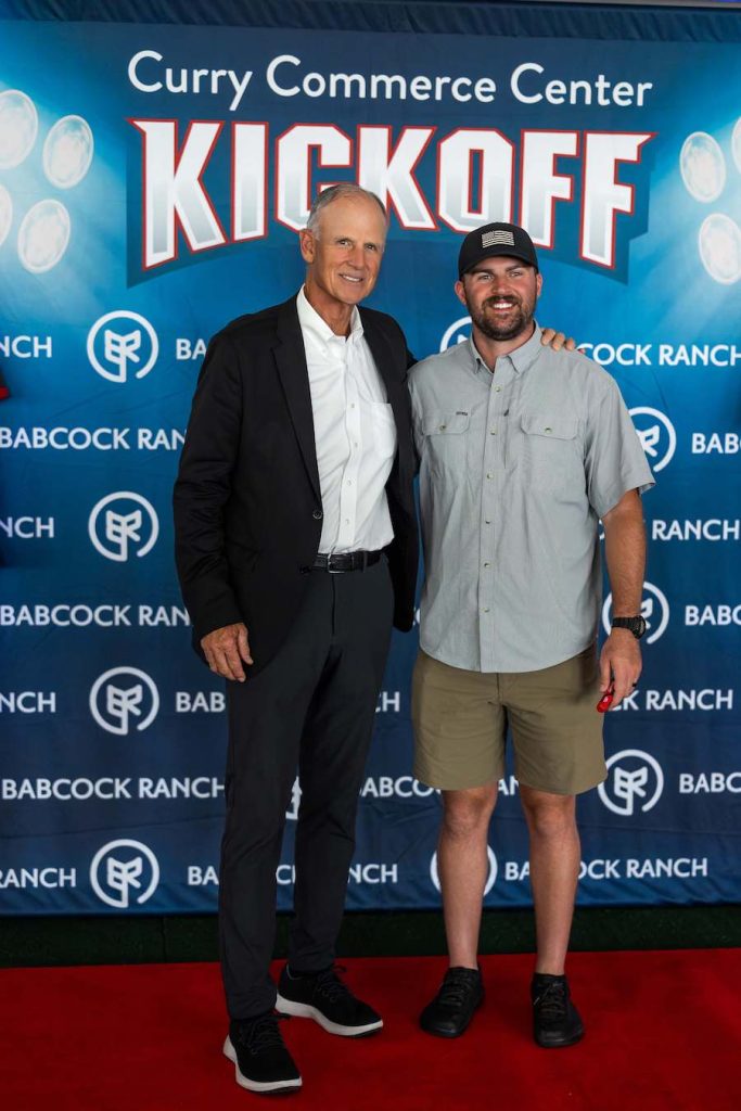  Babcock Ranch founder Syd Kitson and Tampa Bay Buccaneers kicker Chase McLaughlin