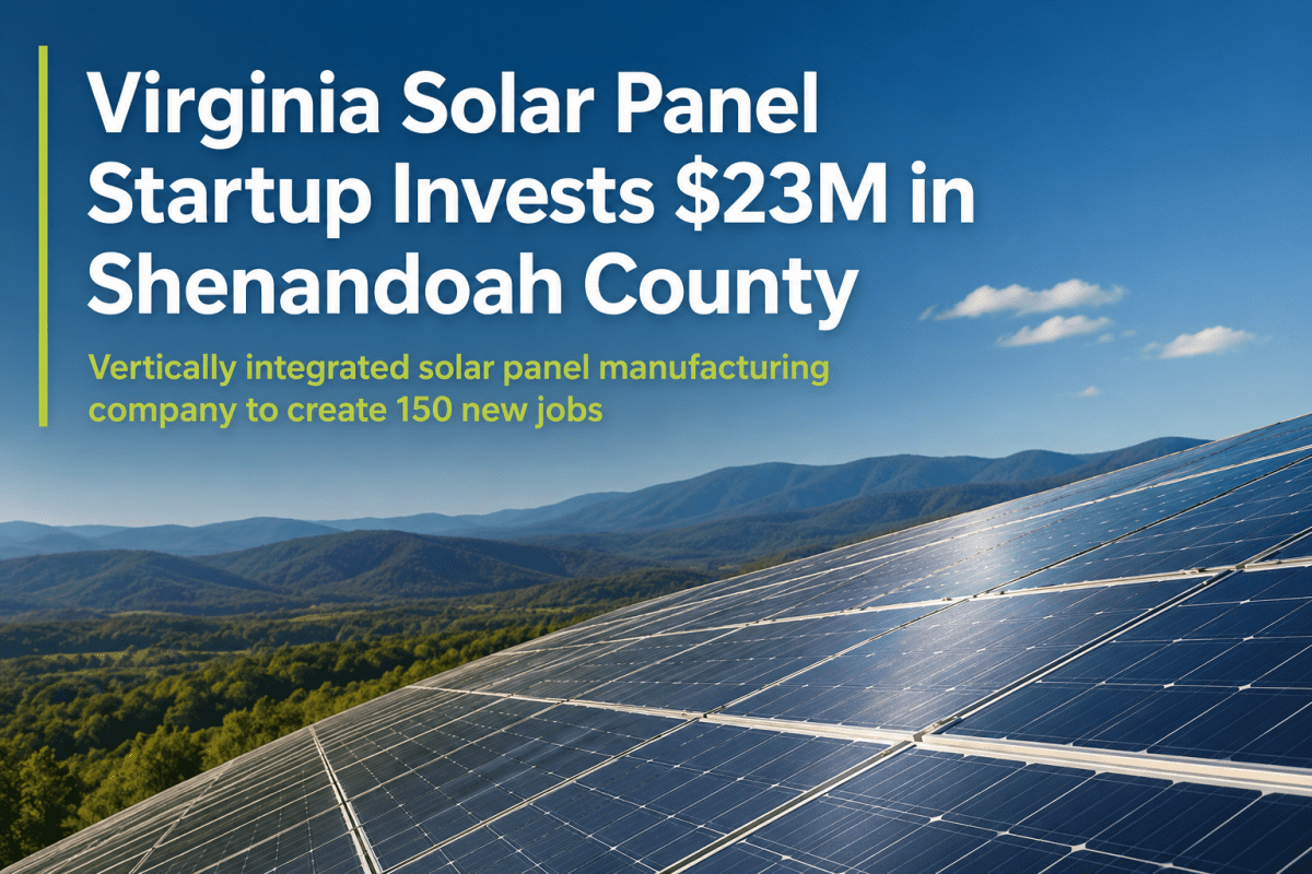 Virginia solar investment in Shenandoah County