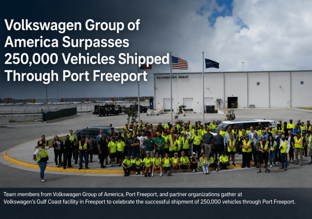 Volkswagen team celebrates 250,000 shipments
