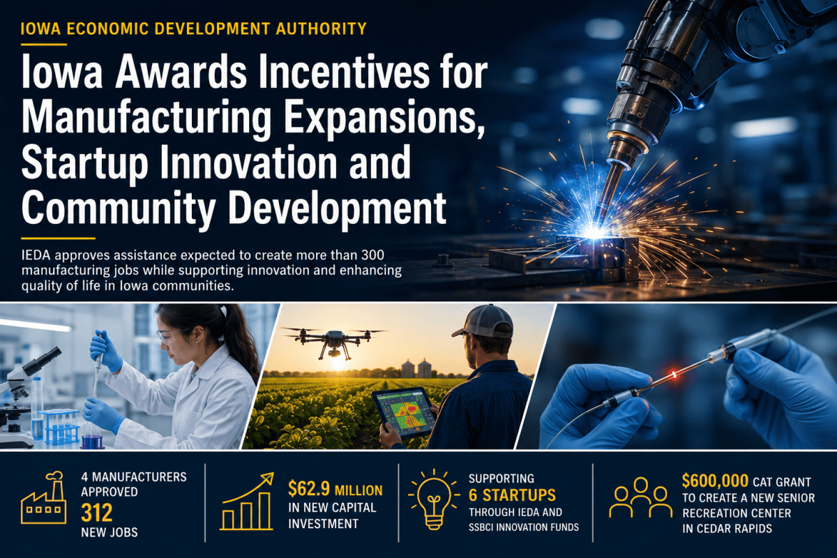 Iowa manufacturing expansion and innovation boost