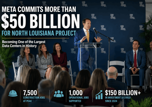 Meta announces $50 billion investment in Louisiana