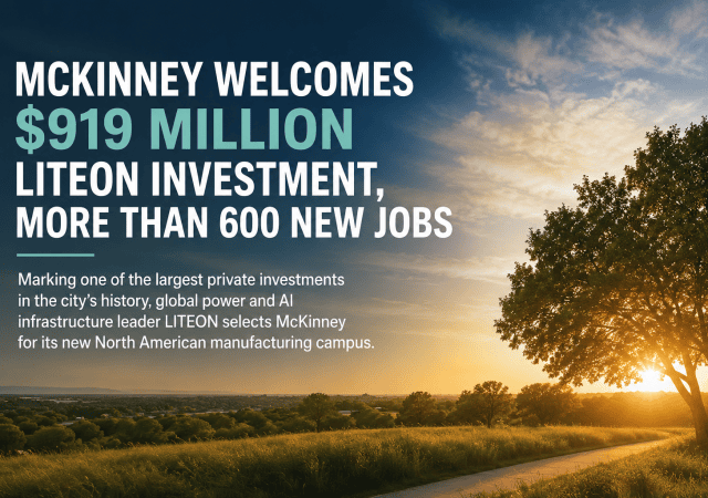 New jobs and investment in McKinney