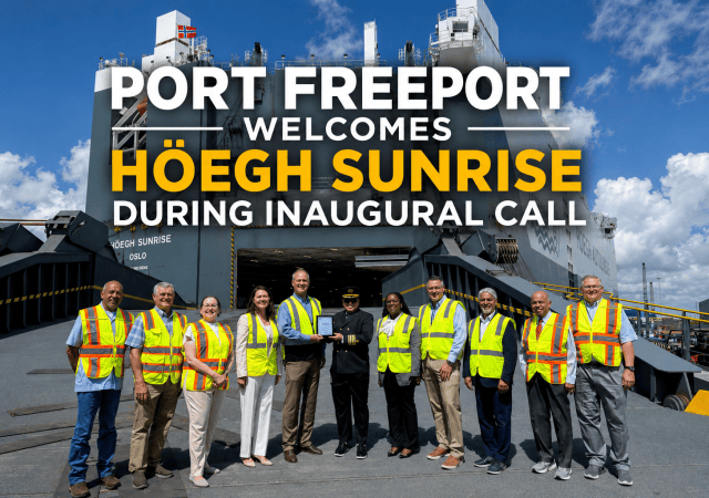 Port Freeport welcomes Höegh Sunrise arrival