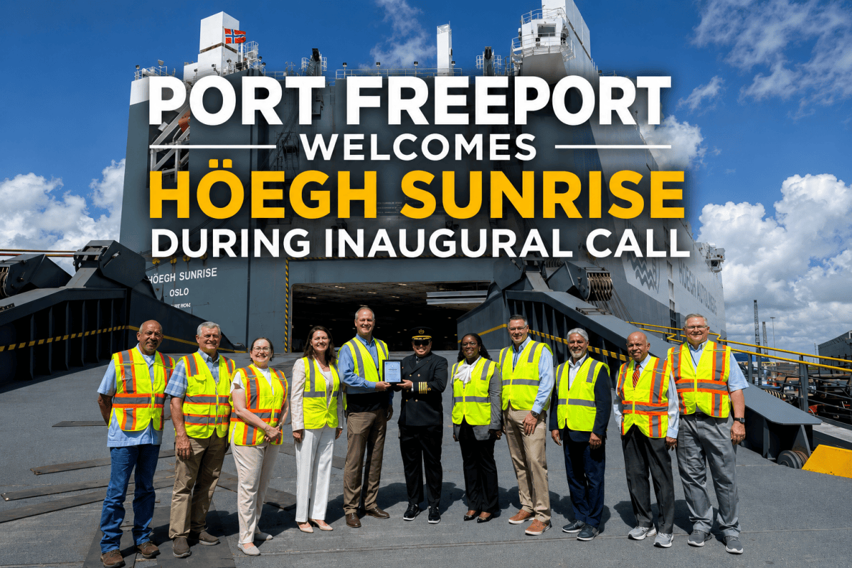 Port Freeport welcomes Höegh Sunrise arrival